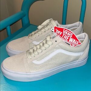 Vans Cream and White Sneakers